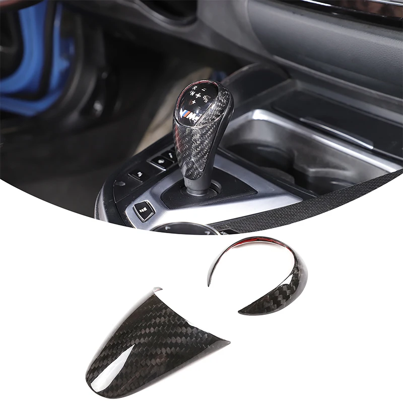 Für BMW M3 F80 2014-2019 Echte Carbon-Faser Auto-Schalthebel-Dekoration Schaltknauf-Abdeckung Innenraum-Zubehör