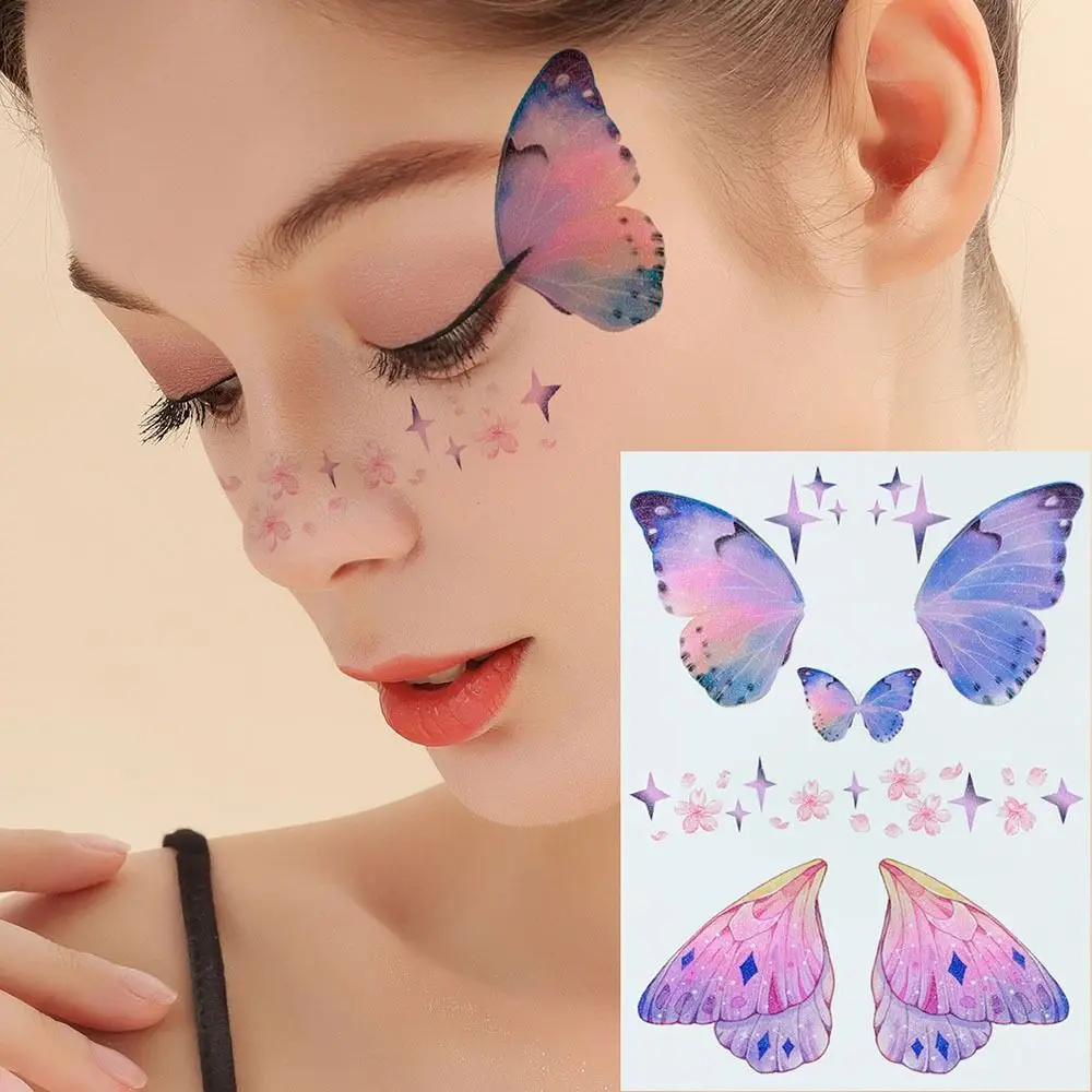 

Butterfly Temporary Tattoos New Design Creative Face Tattoos For Women Professional Decorations Stickers