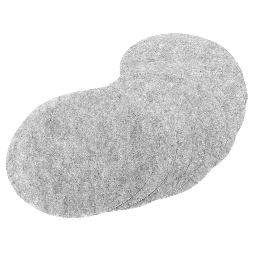 48Pcs Soft Felt Table Mat Cut Smooth Edge Practical Felt Placemat Anti Friction Light Felt Coaster Cookware Supplies