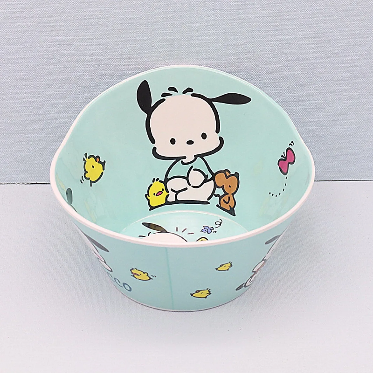 لطيف تلوين شين تشان السلطانية الكرتون أنيمي سانريو بلدي ميلودي Pochacco أدوات المائدة للأطفال مكافحة الإفلات مكافحة تحرق وعاء الحساء الاطفال هدية #4