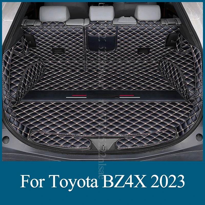 For Toyota BZ4X Accessories 2022 2023 Trunk Mat PU Leather Waterproof Cargo Liner Boot Carpets Interior Cover Storage Pad