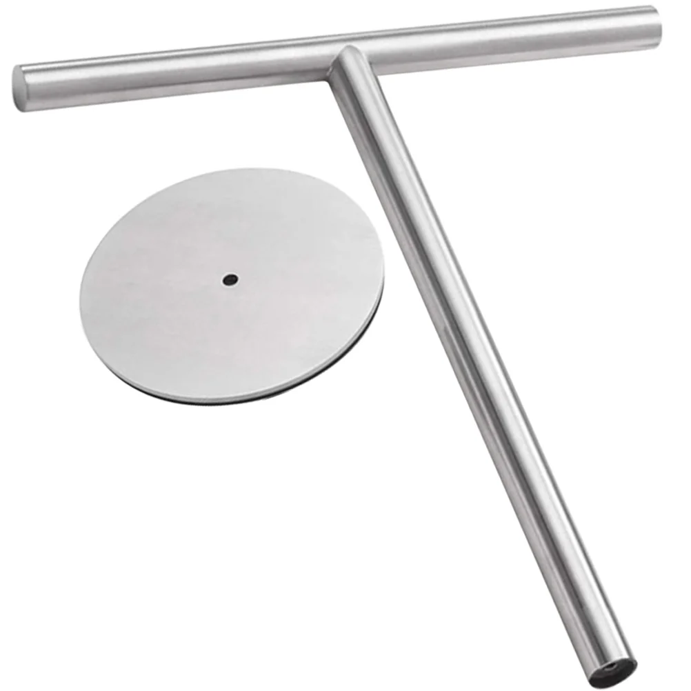 

T-Shape Towel Rack Stainless Hand Towel Holder for Bathroom Kitchen Countertop Storage Non-Slip Base Vertical