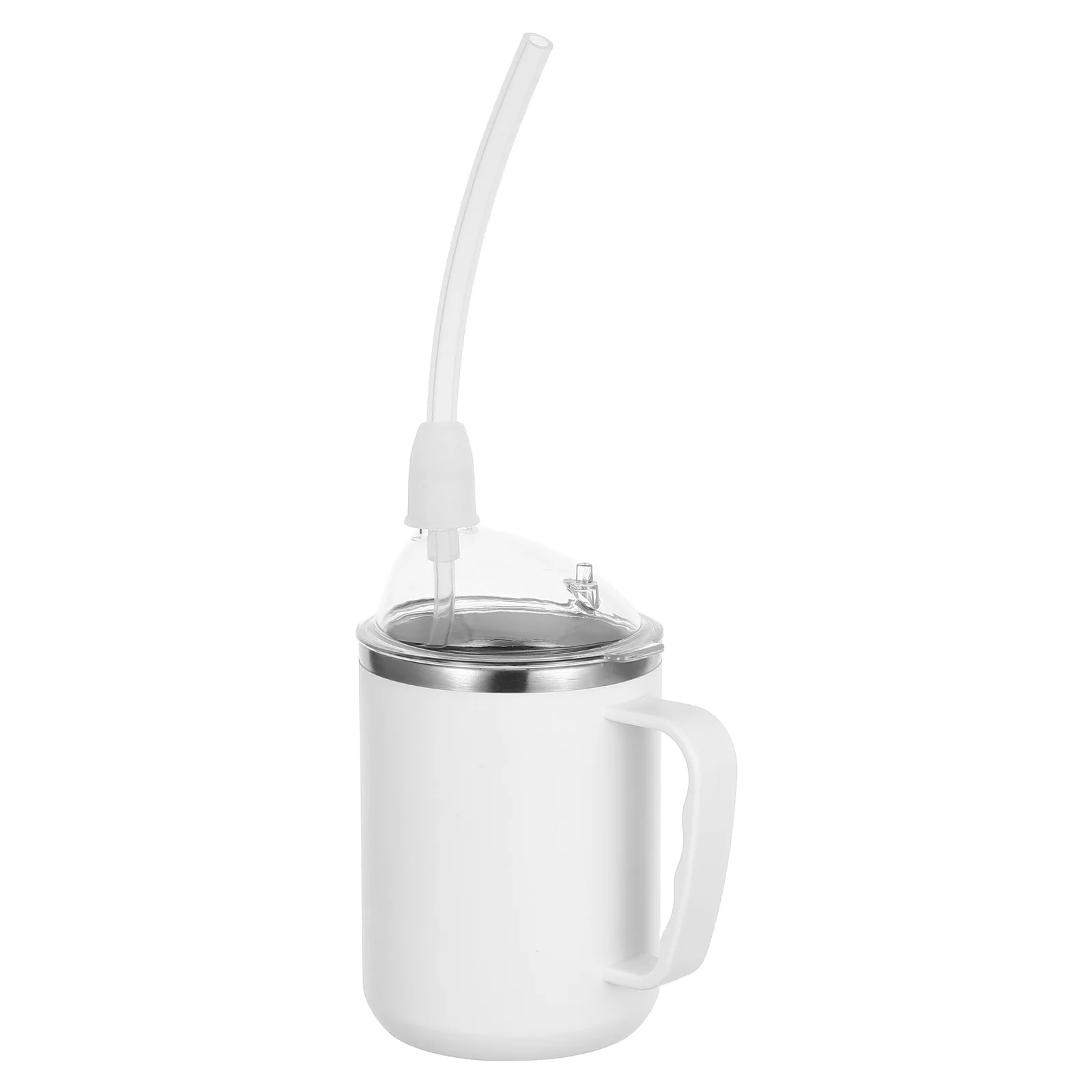 

1 Set 500Ml Anti-Choking Sippy Cup For Elderly Disabled: Leakproof Feeding Cup With Handles For Water Milk Juice Soup Kitchen