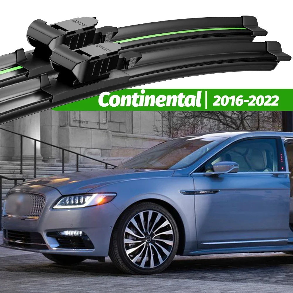 

For Lincoln Continental 2016-2022 2pcs Front Windshield Wiper Blades 2017 2018 2019 2020 2021 Windscreen Window Accessories