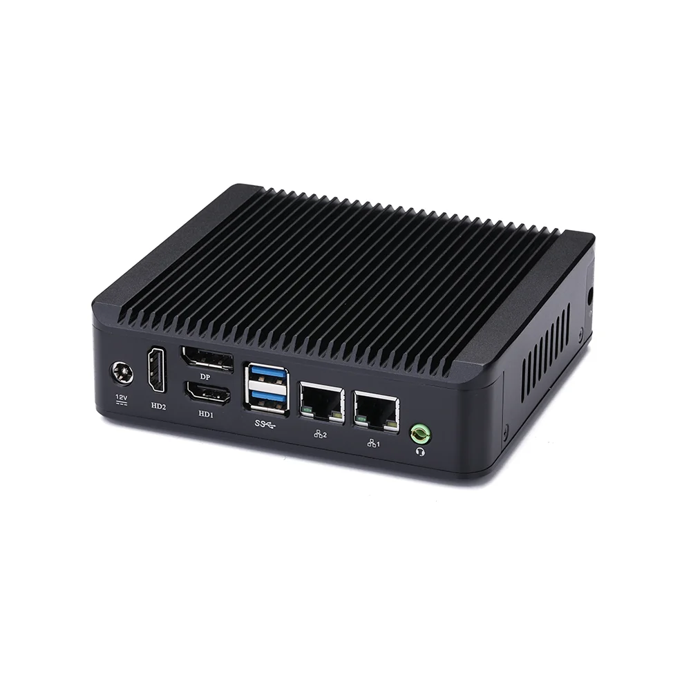 Kansung K177S Intel Pentium J3710 Braswell Quad Core 2 LAN 2 HD 1 порт дисплея 1 RS232 COM безвентиляторный мини-ПК x86 Barebone