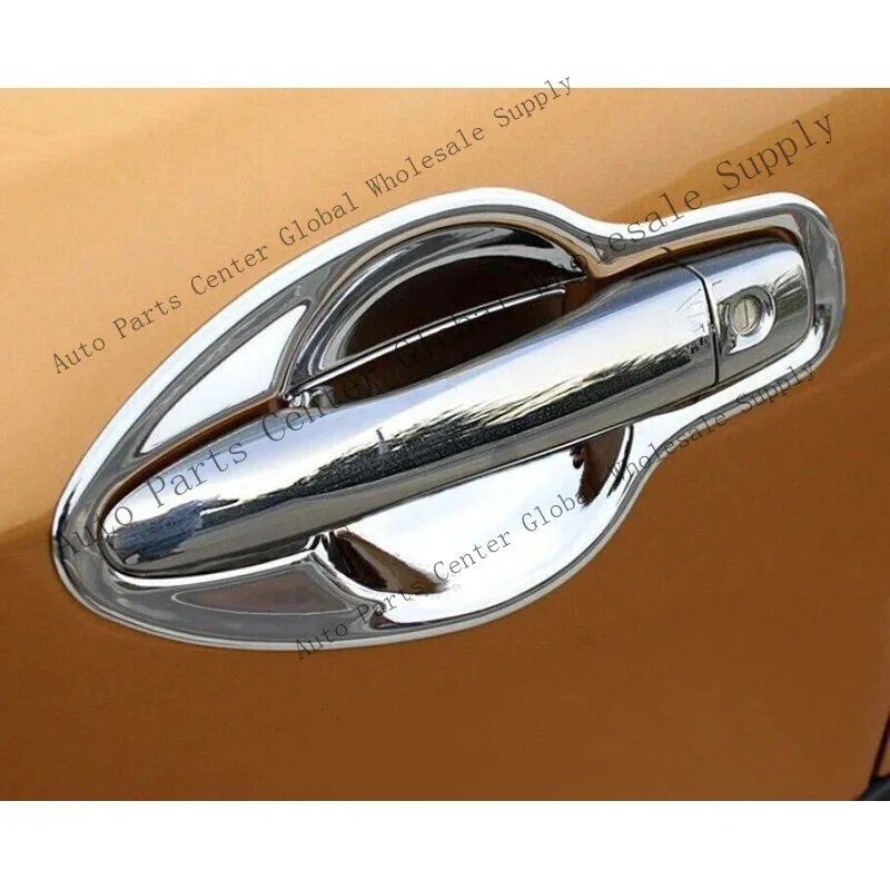 L+ silver ABS Outside Door Handle Bowl Cover Trim 12pcs For NISSAN KICKS 2018-2024