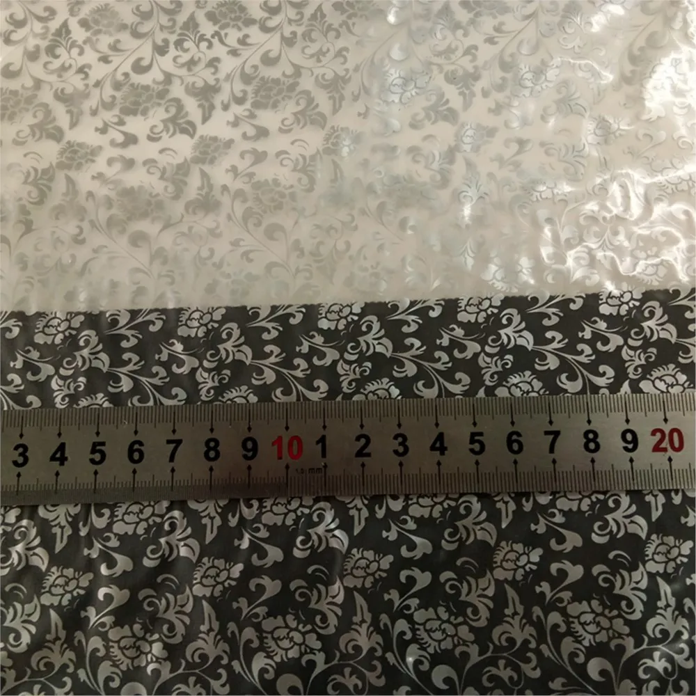 Hydrographic Film 10m Length  Width 0.5M Water Transfer Printing Film Silver Flower