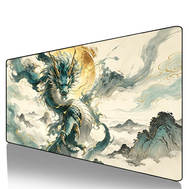 Cool Dragon Mouse Pad E-sports Gaming Accessories Computer Mouse Mat ink painting art Desk Mat Large Keyboard Pad Gamer Mousepad