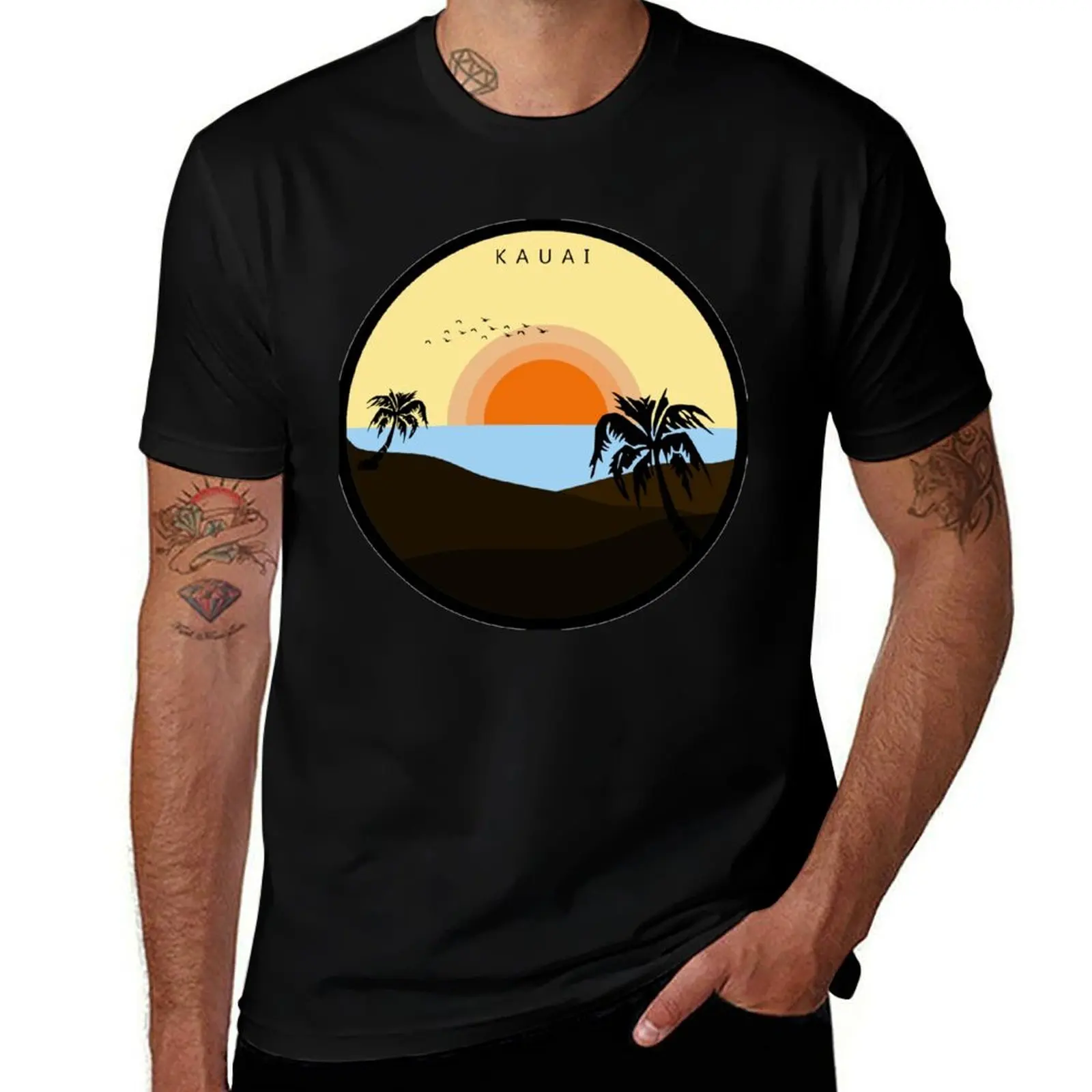 

Childish Gambino - Kauai - Sticker Sticker T-Shirt Large Size Casual Short Sleeve Top