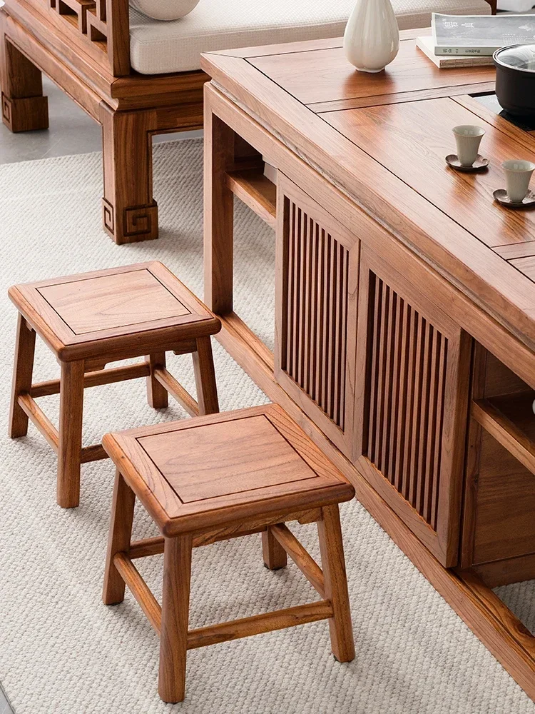 Picture 5: Stone Tea Table Elm Living Room Home Zen Tea Kung Fu Tea Table with Kettle