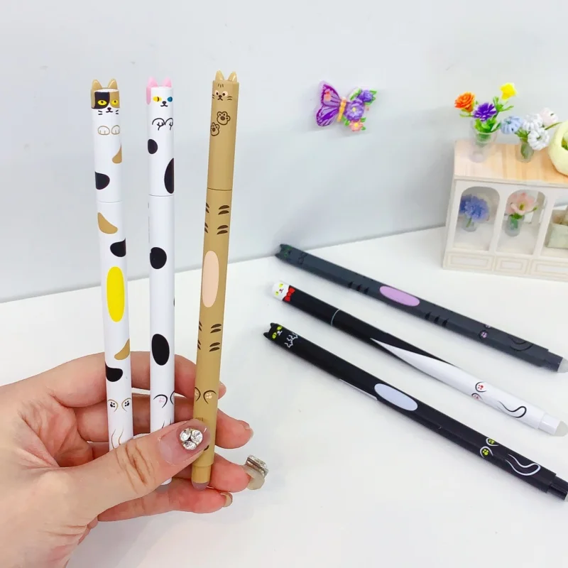 

36pcs/lot Kawaii Cat Gel Pen Cute 0.5mm Black Ink Neutral Pens For Writing Office School Supplies