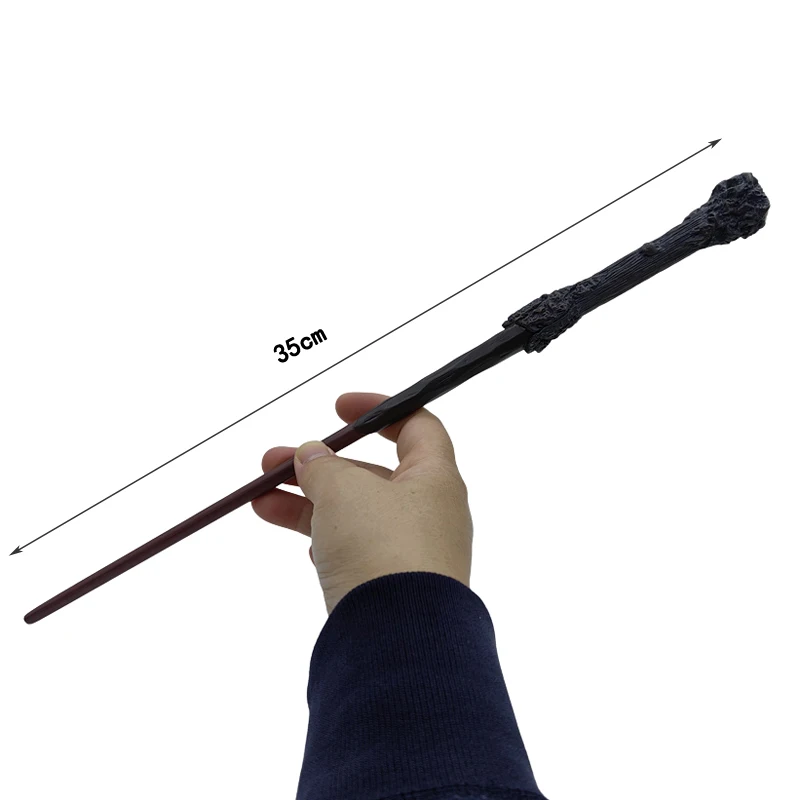 27 styles 35-42cm Anime Harries Cosplay Show Metal Core Magic Wand Full Range Stage Props Voldmort Bellatrix Christmas Gift Toys