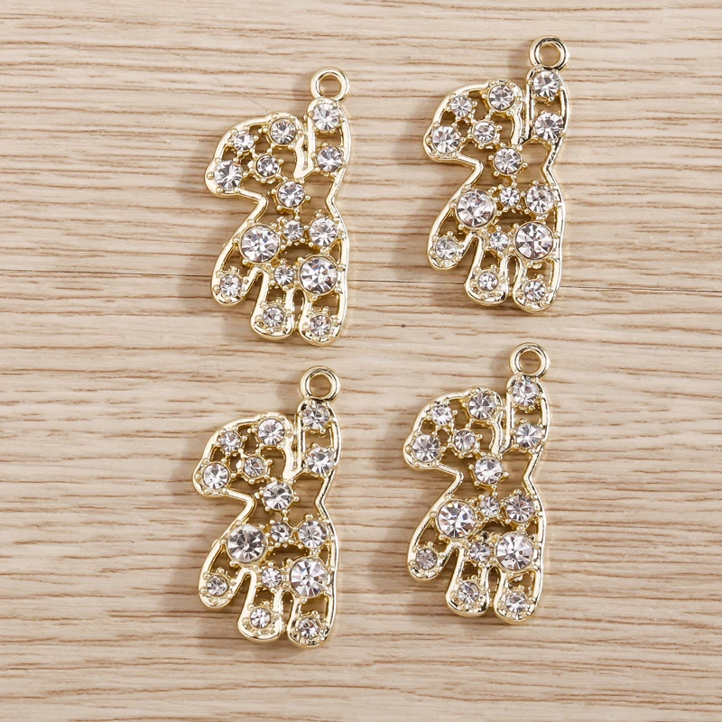 5 Stück 12 x 13 mm niedliche Perlen-Bowknot-Charms für Schmuckherstellung, Damenmode, Tropfen-Ohrringe, Anhänger, Halsketten, DIY-Armband, Basteln, Geschenk – Detail 6