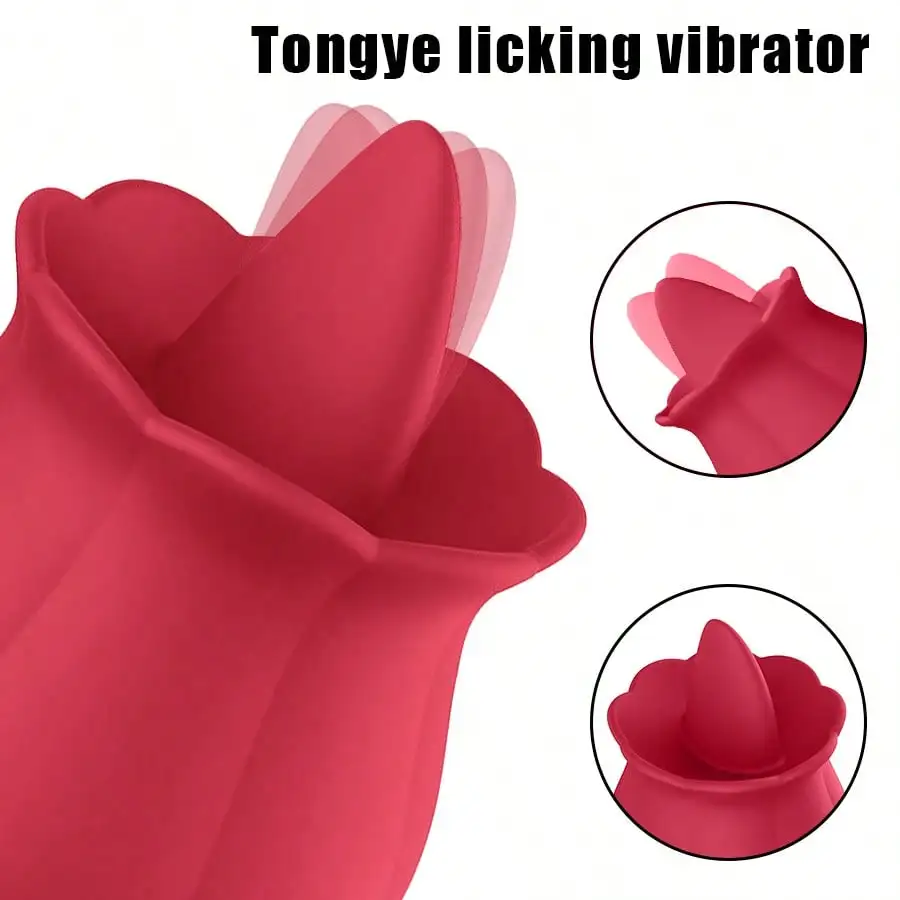 البظر لعق اللسان لعبة الجنس الوردي هزاز محفز للنساء G-بقعة هزاز اللعب مع أنثى البظر الحلمة هزاز 18 + #6