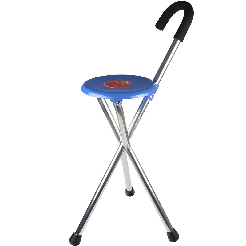 Yuyue Three-Claw Crutch Yu871 Aluminum Alloy Fracture Crutch Multi-Functional Anti-Fall Crutch Stool for the Elderly