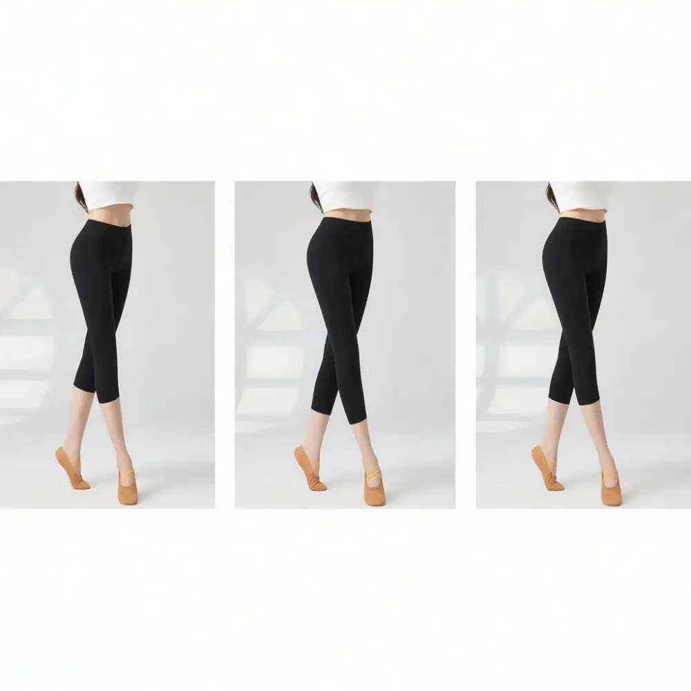 Stretchy Modal Dance Pants Women Black Skinny Tights Fitness Yoga Leggings Workout Training Ballet Exercise Bottoms