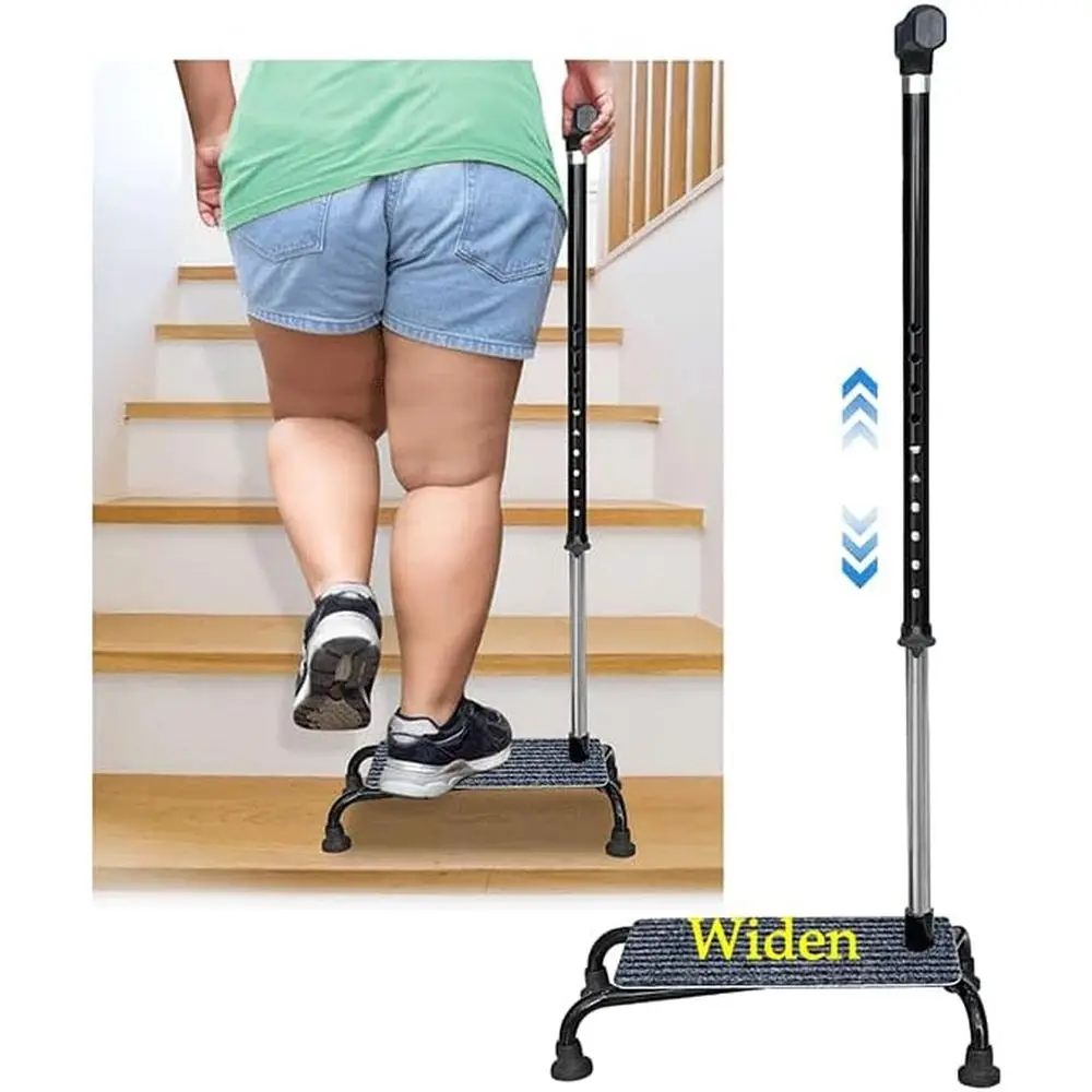 

Adjustable Quad-Prong Anti-Slip Stair Climbing Aid for Elderly Mobility Support