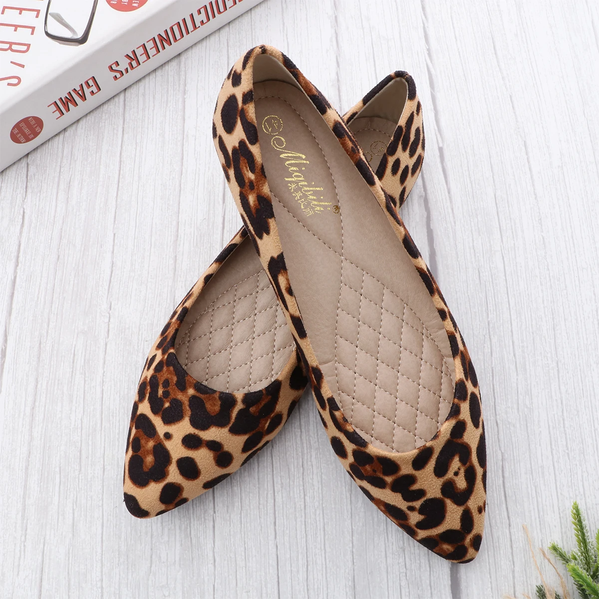 

Flat Heel Flat Heeled Women Print Comfortable Leopard Shoes Flat Heeled Shoes Shoe Fall Winter