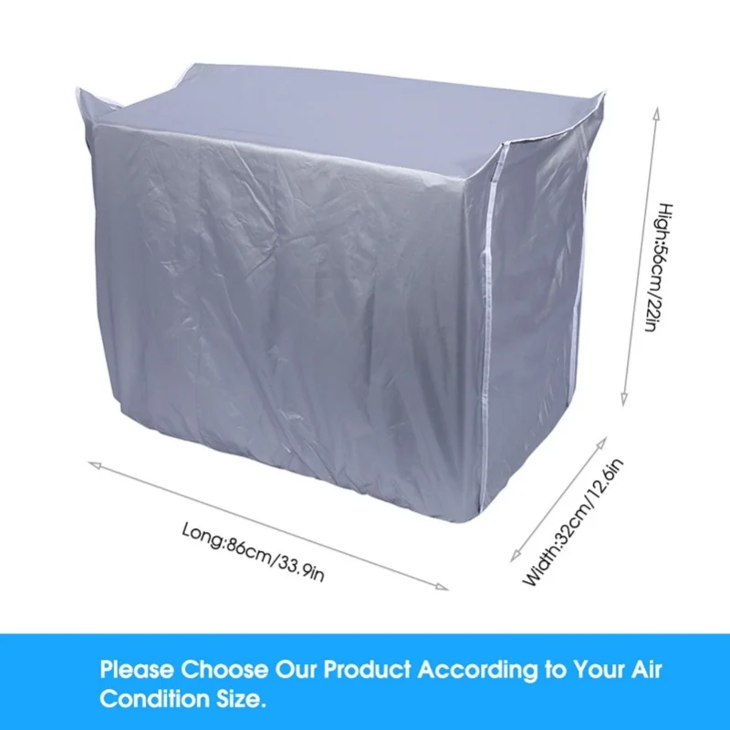Крышка наружного кондиционера, защита от пыли, снега, водонепроницаемая для дома # 3 94*40*73 см # 2 86*32*56 см # 1 80*28*54 см