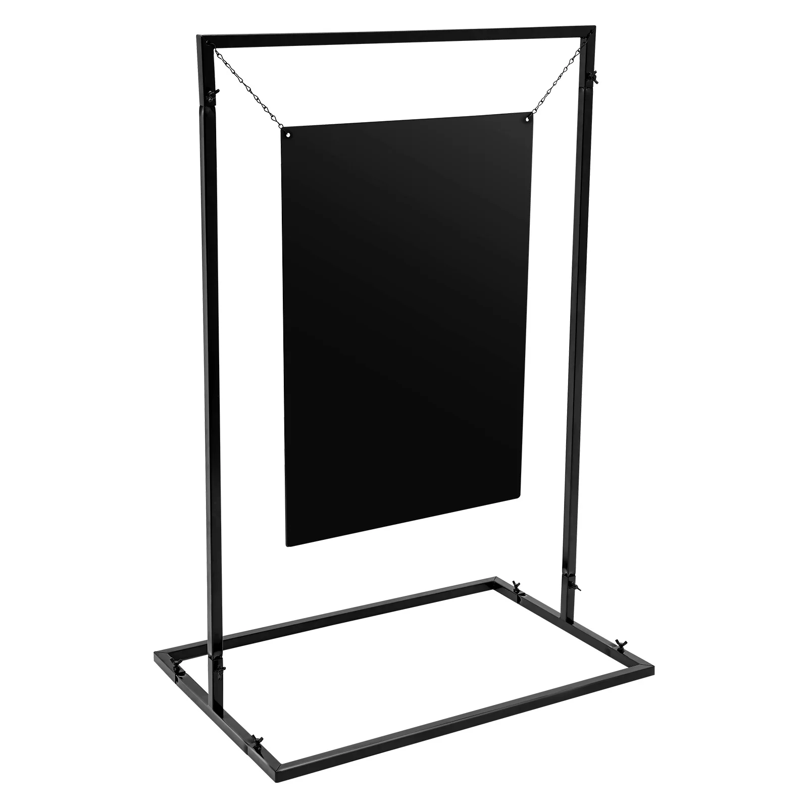 

Wedding Stand with Chalkboard, Iron Frame, Rust-Resistant, Unique Hanging Design, Multifunctional Use for Guest List
