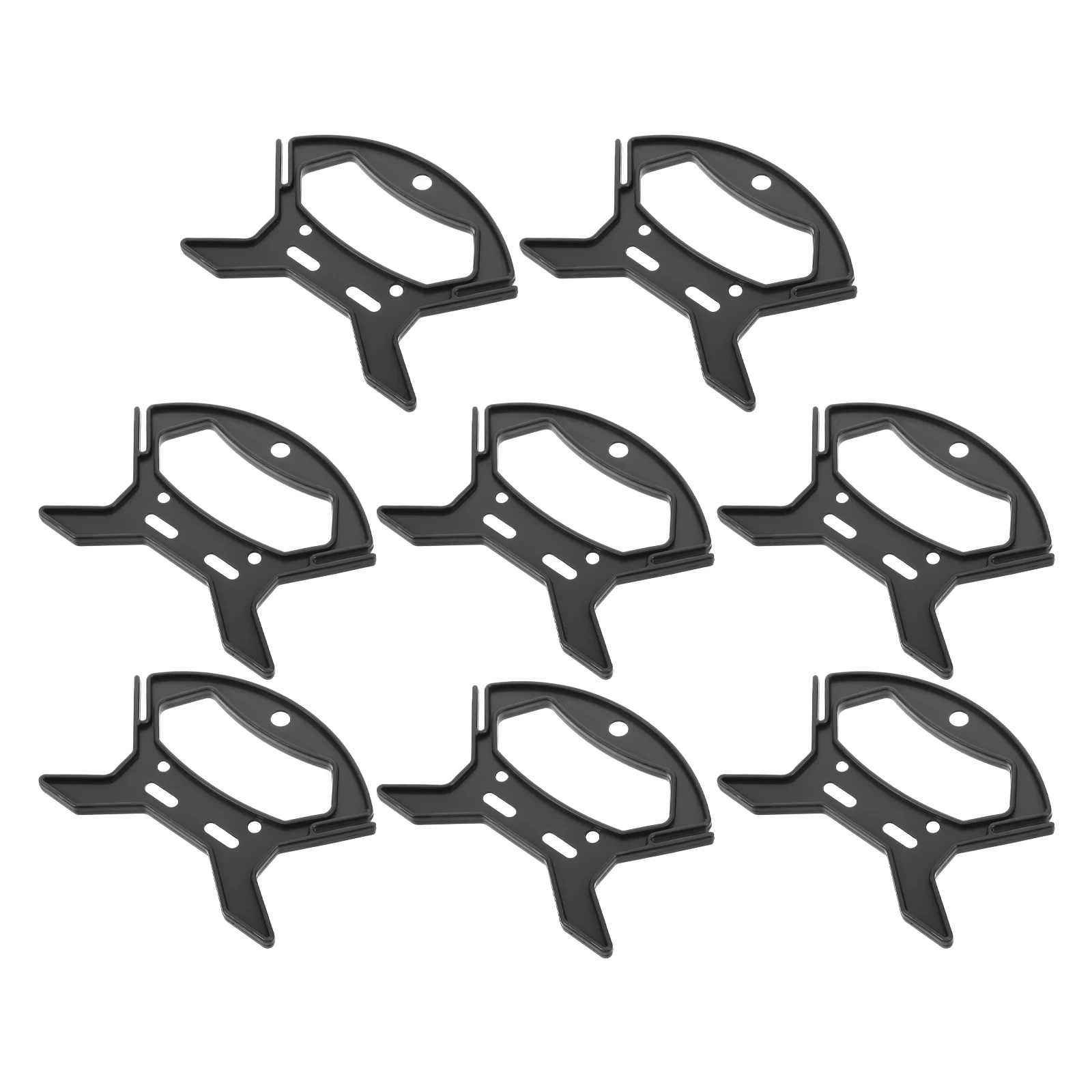 

8pcs Handled Water Bucket Lightweight Plastic Spooler Cord Storage For Camping Hiking Fishing Reels Cables Organizer Outdoor