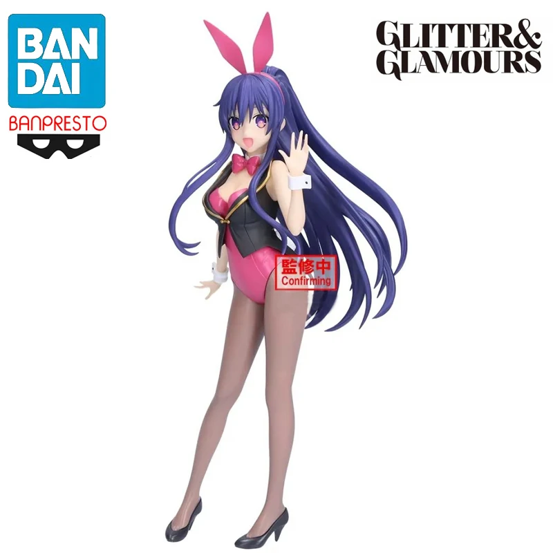 Original BANPRESTO DATE A LIVE GLITTER&GLAMOURS Yatogami Tohka PVC Anime Action Figures Model Collection Toy