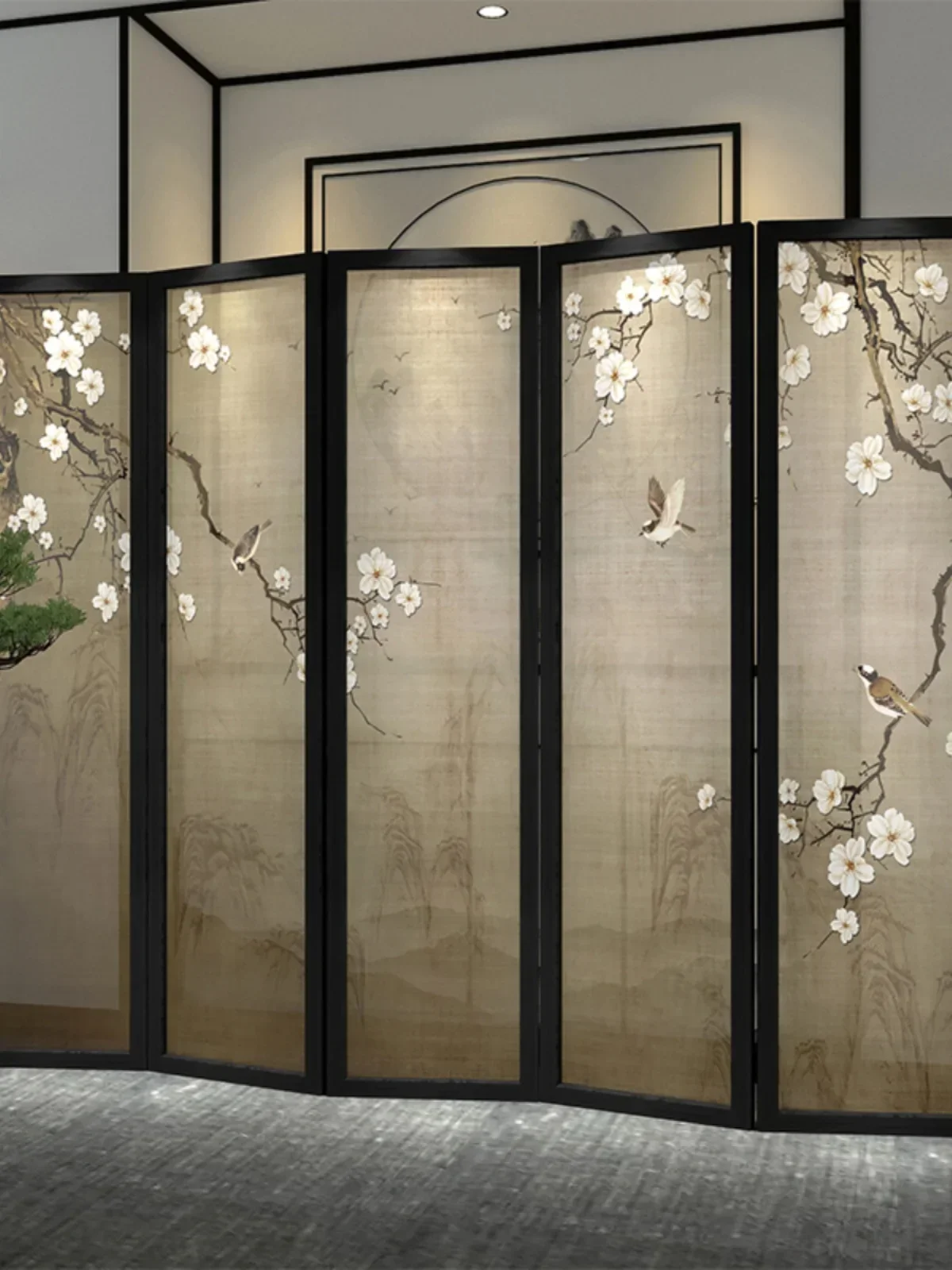 

-Chinese Style Solid Wood Partition Screen, Living Room, Entrance