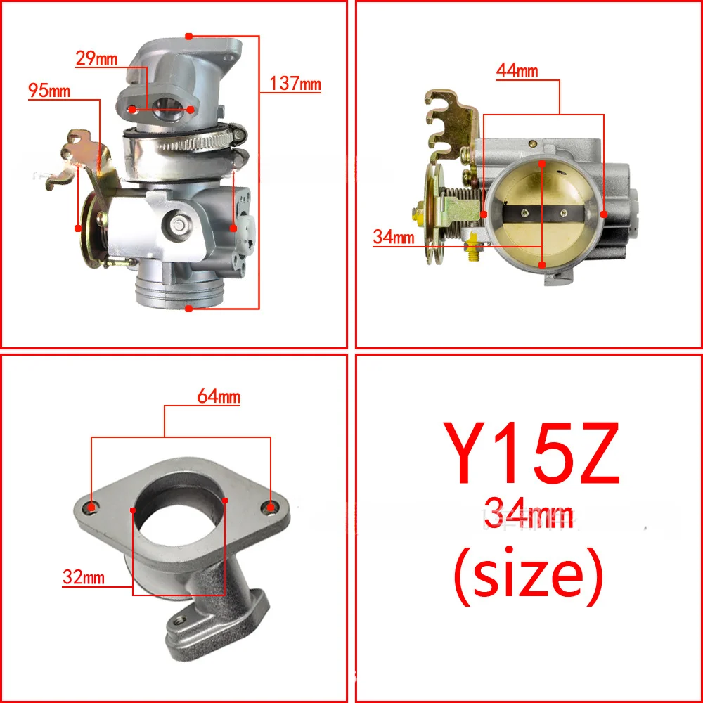 KENADA accelerator body is suitable for Y15, Y15Z, Y15ZR, LC150, EXCITER150