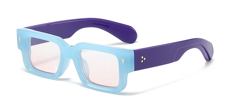 Thick Frame Square Sunglasses For Women Trendy Chunky  display picture 3