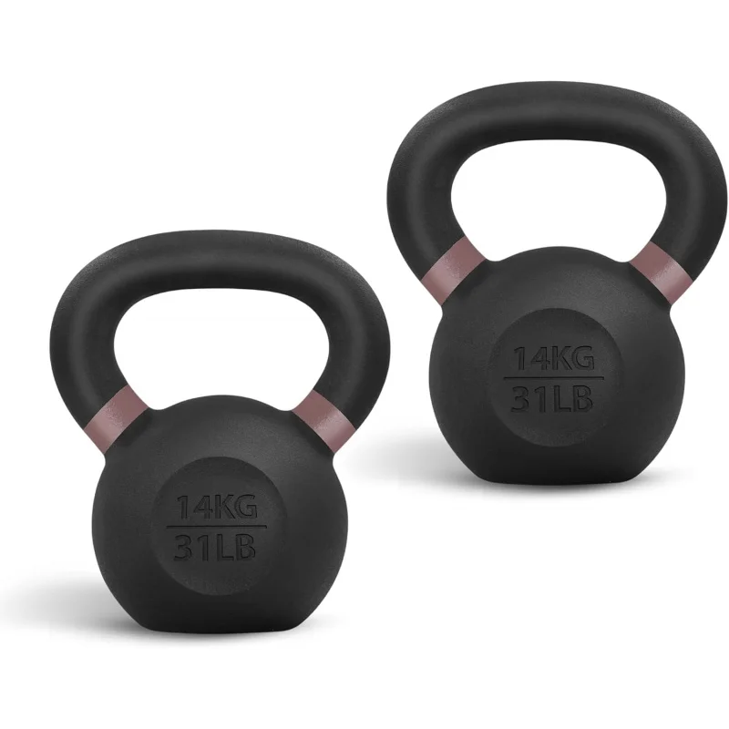 

Yes4All Kettlebell Weights Cast Iron/Kettlebells Powder Coated - Strength Training, Home Gym, Full-Exercises