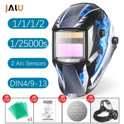 Automatic Darkening Welding mask Solar Li battery Electric DIN4/9-13 TIG MIG Welding helmet Auto Welding Welder Mask 1112 2 ARC