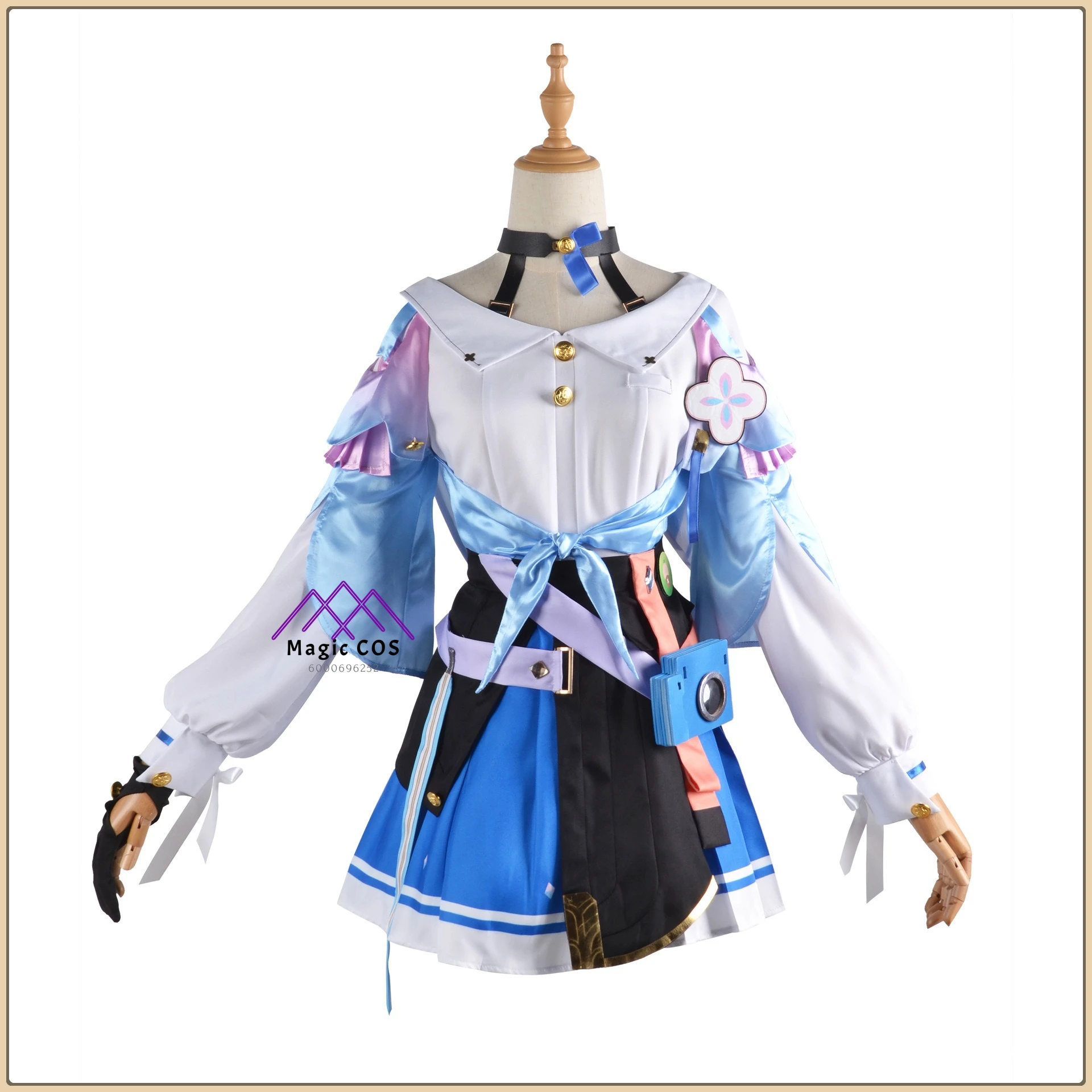 

Anime Honkai Star Rail March 7th Cosplay Outfit Girl's Dress Set + Accessories Full Set High Quality Role Playing Costume