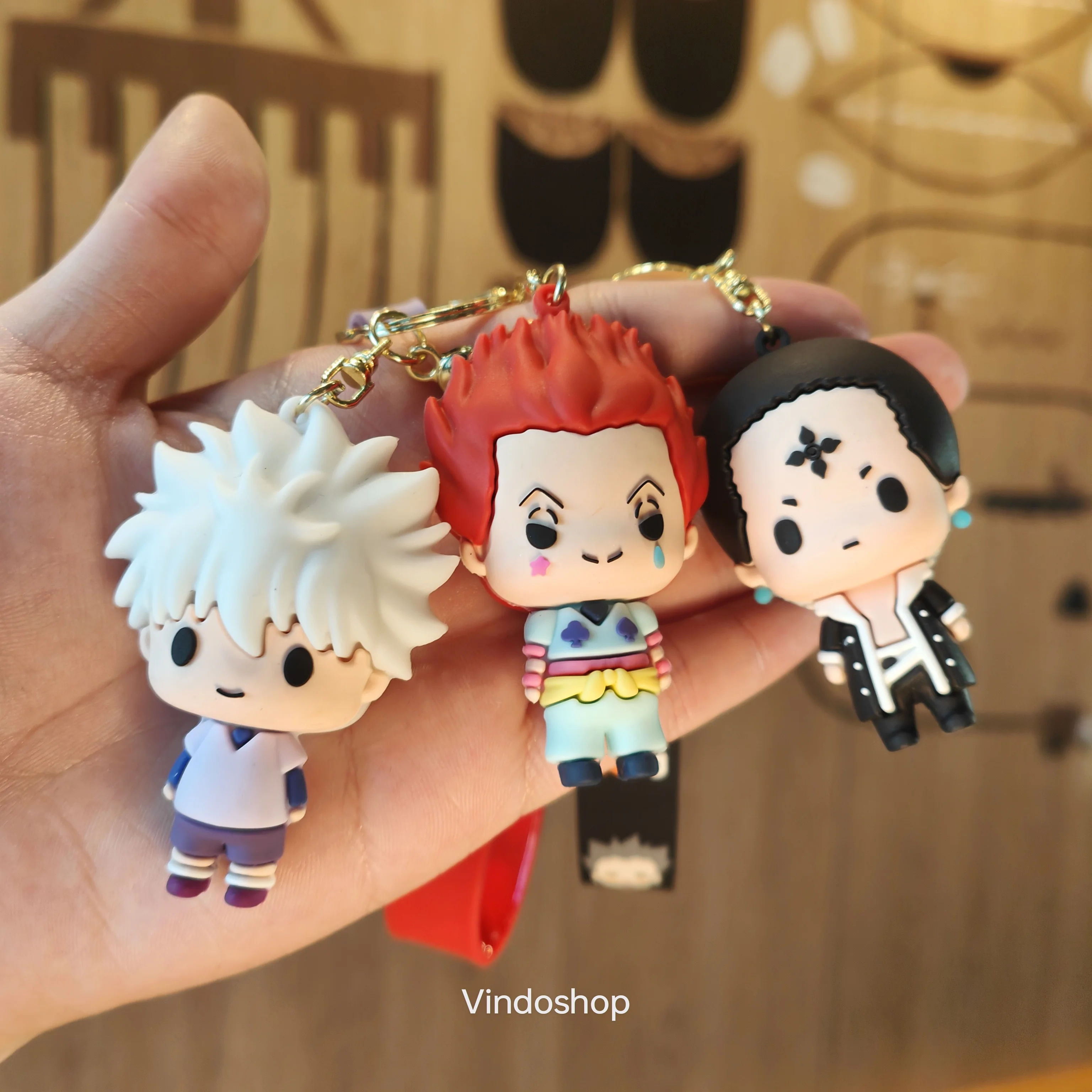 Cartoon Anime HUNTER×HUNTER Doll Keychain Gon Killua Doll Backpack Pendant Car Keychain Children\'s Toy Party Gift