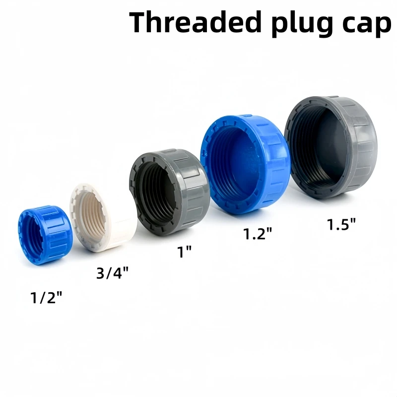 1/2 3/4 1 1.2 1.5 2 Inch PVC Pipe Female Threaded Connector Straight Elbow Tee 3-Way Adapter For Garden Irrigation Aquarium Pipe