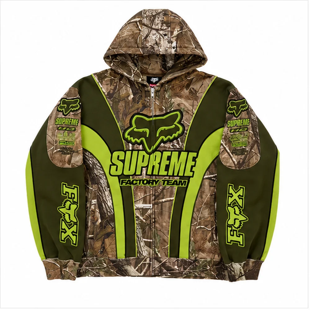 Unisex Casual Style Regular Fit Hoodie Graphic Print Zip Front Everyday Fabric Everyday Outfit