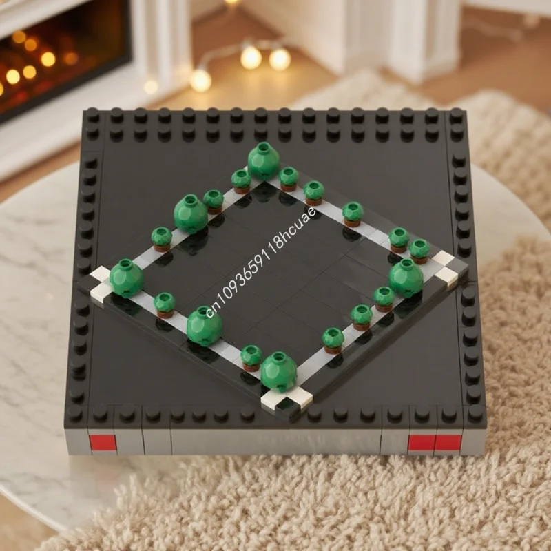 

146pcs MOC Parking Lot San Jacinto Walker Architecture Model Building Blocks Christmas Gifts Creative Toy Idea Education Brick