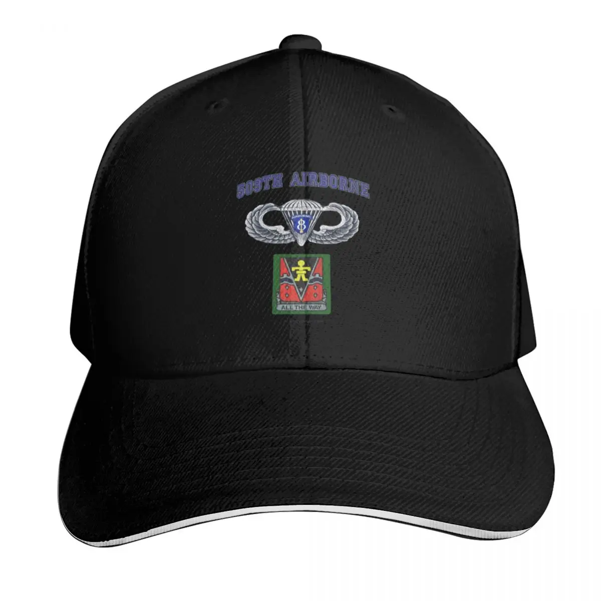 THE 5 ARROWS 509th AIRBORNE Baseball Cap Breathable Mesh Back Adjustable Buckle Closure Moisture Wicking Quick Dry