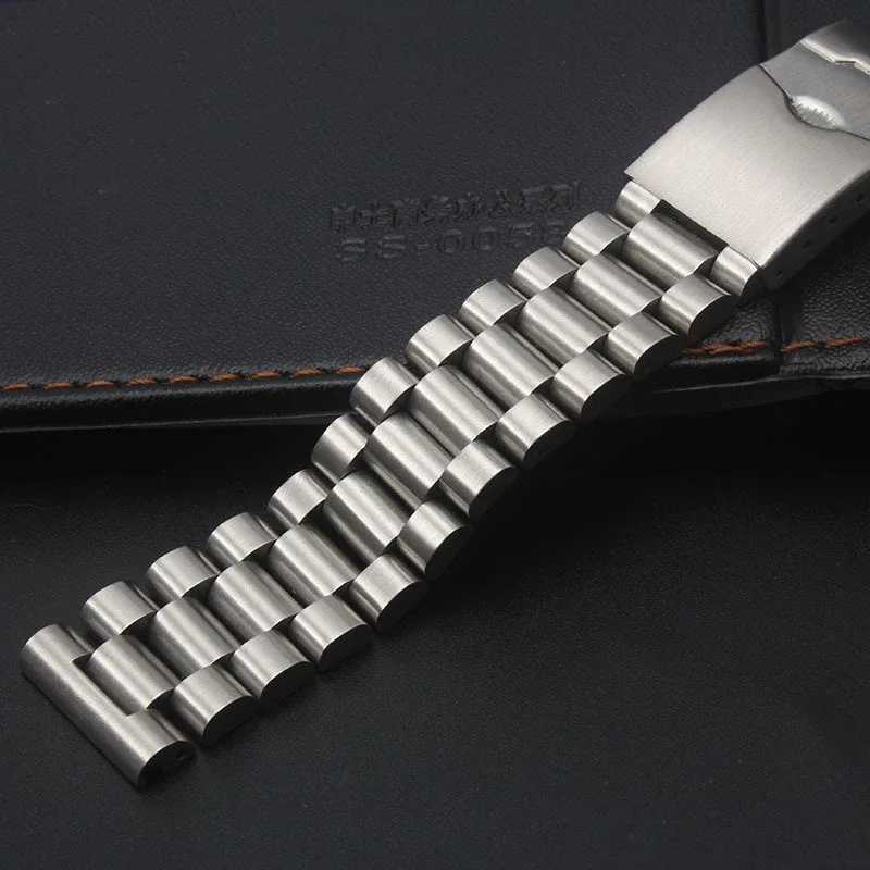 For Tag Heuer Carrera Aquaracer Succession Stainless Steel Watchband Flat End  Push Button Deployment Clasp Watch Strap 22mm