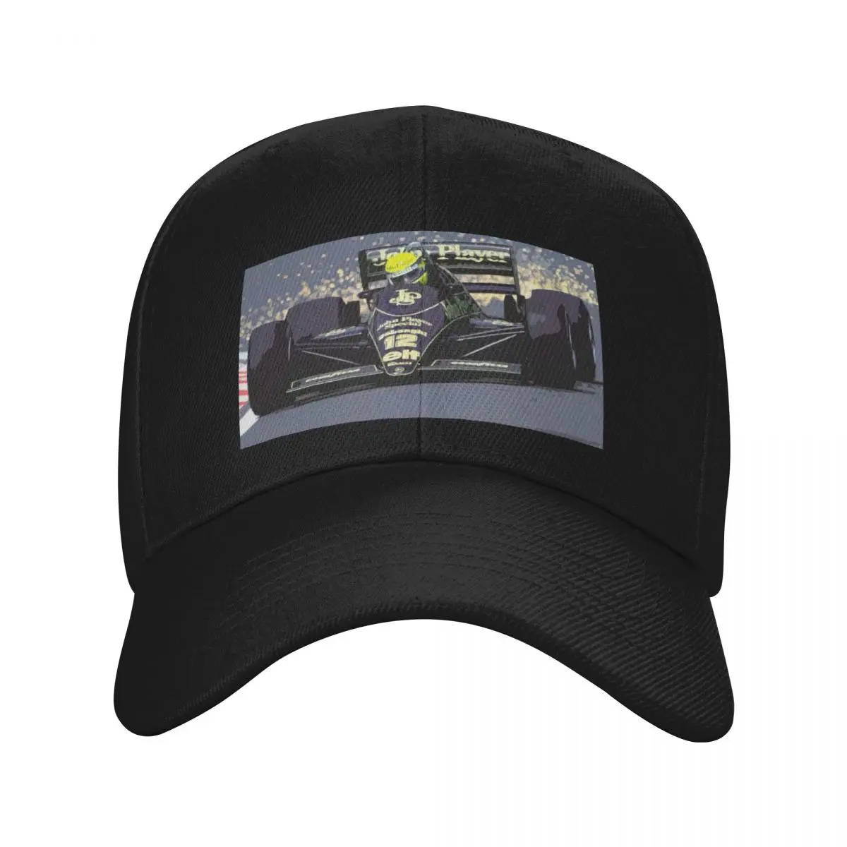 ayrton-senna-racing-his-1985-97t-f1-racecar-bone-de-beisebol-chapeu-de-designer-chapeu-de-praia-bone-feminino-de-luxo-chapeus-femininos-masculinos