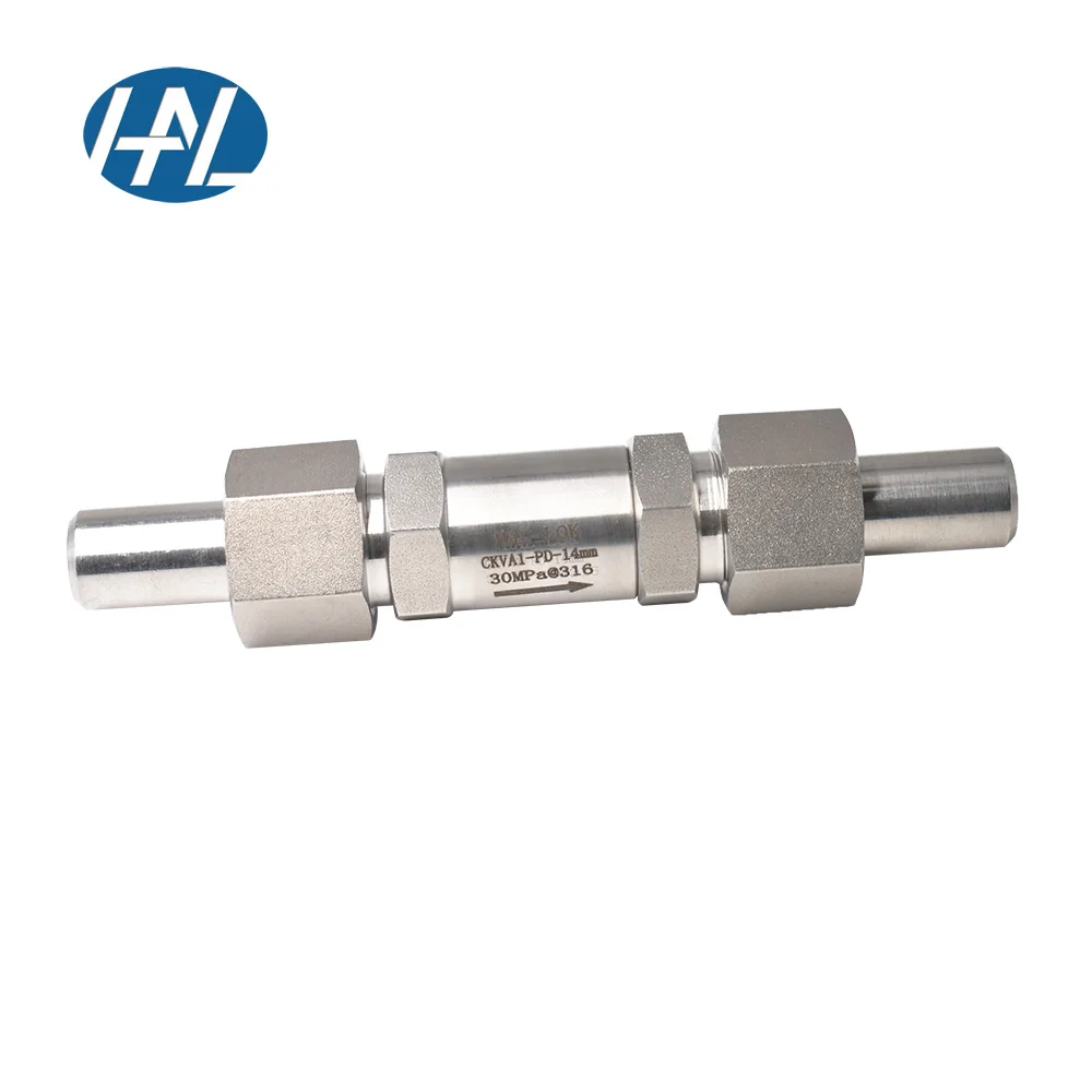 316 Stainless Steel Butt Welded Type Check Valve High Temperature High Pressure for Gas