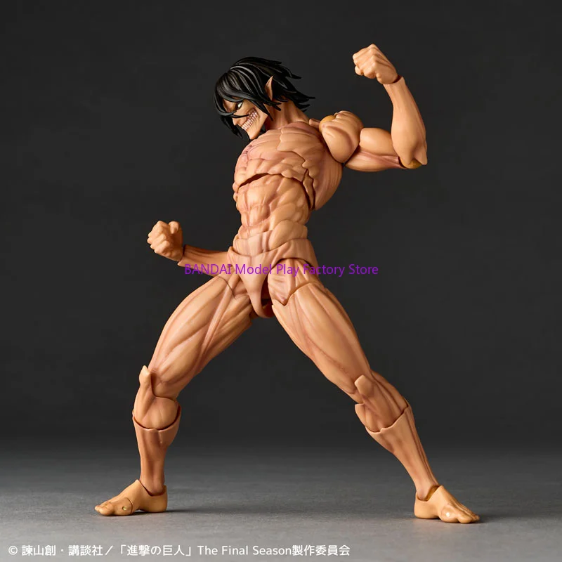 

Original Kaiyodo Revoltech Amazing Yamaguchi Attack on Titan Eren Jaeger In Stock Anime Action Collection Figures Model Toys