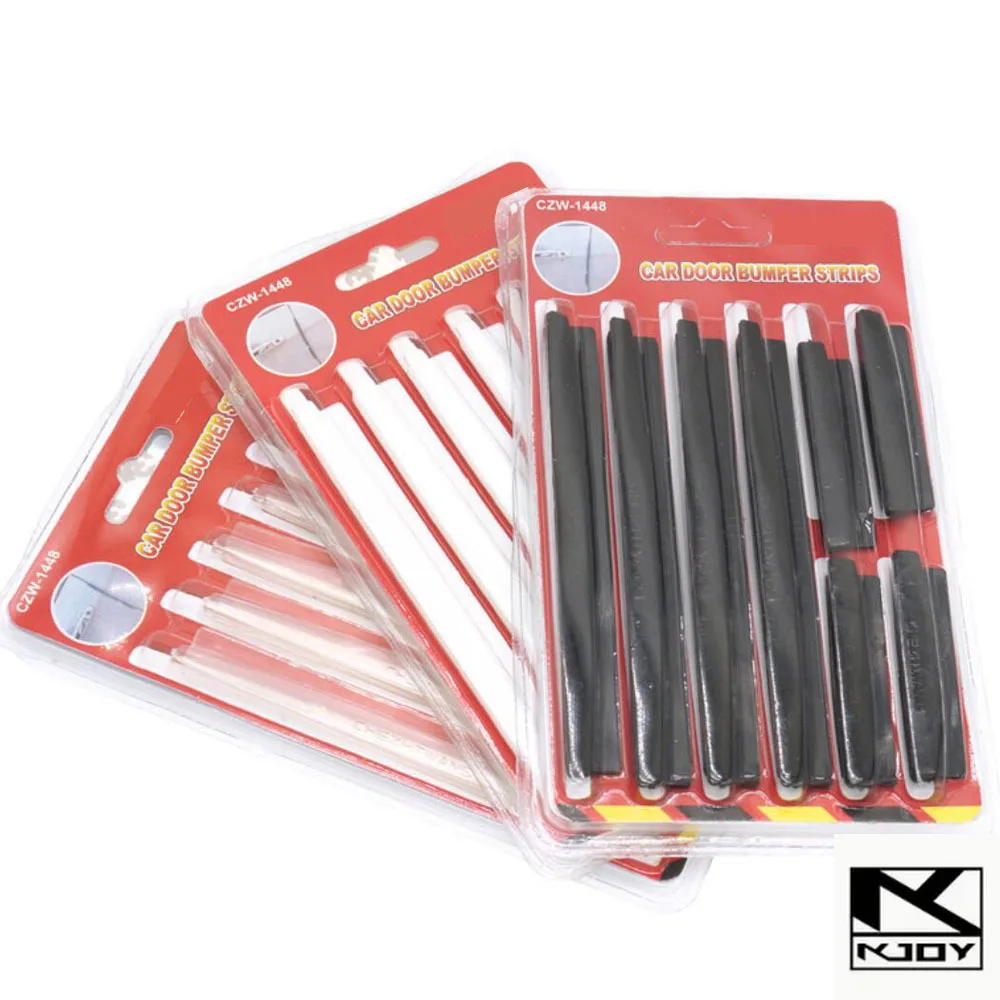 KKJOY 8Pcs Car Door Edge Protector Strips Anti Scrape Guard Suit For SUV Auto
