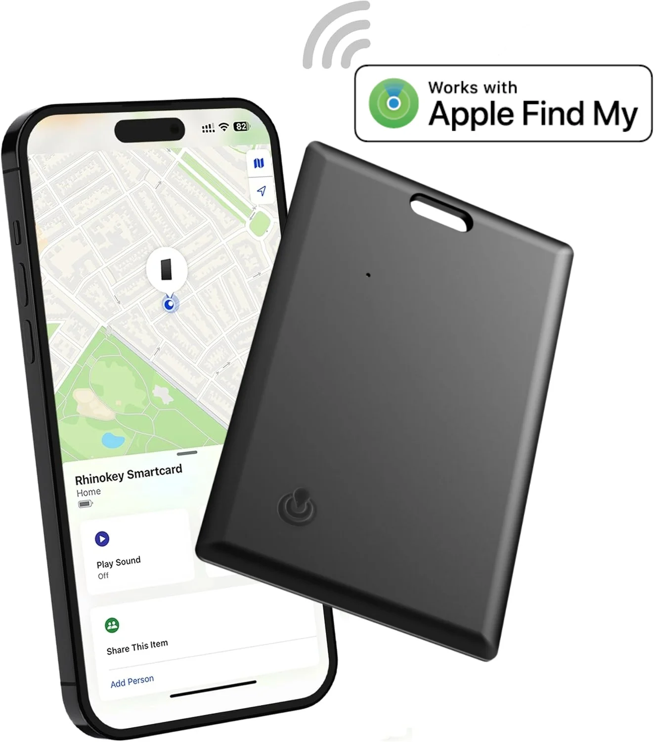 

Тонкий кошелек-трекер, смарт-тег для iPhone, работа от Find My (только iOS), Bluetooth-поиск, GPS-локатор Air-Tag, карта поиска кошелька