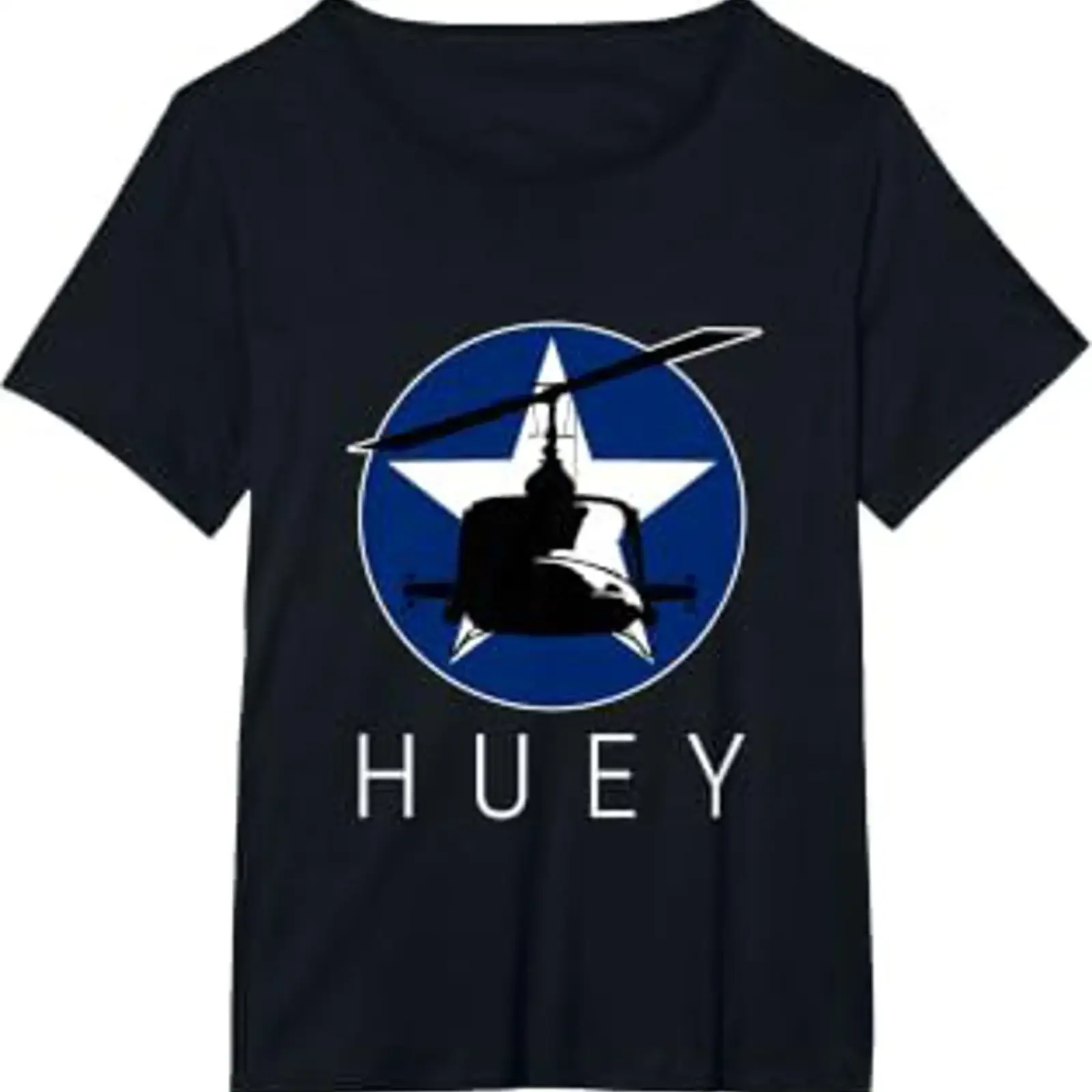 Huey Bell UH 1 Transport Helicopter T Shirt vintage Washed Top For Everyday Wear Stylish Stretched Breathable designer clothes