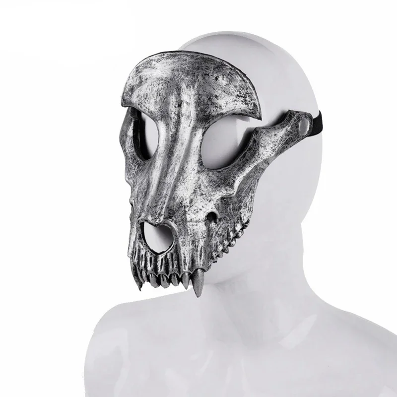 Halloween 3D Sheep Bone Skeleton Full Face Masks for Teenagers Adults Home Party Cosplay Masquerade Carnival Face Covers