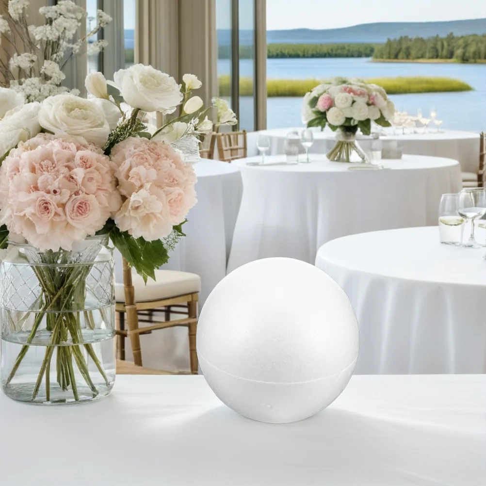 3 قطعة كرات رغوة البوليسترين الأبيض المجوف لتقوم بها بنفسك المجالات الحرفية انفصال كرات الزخرفية خفيفة الوزن للمنزل حلي الحفلات