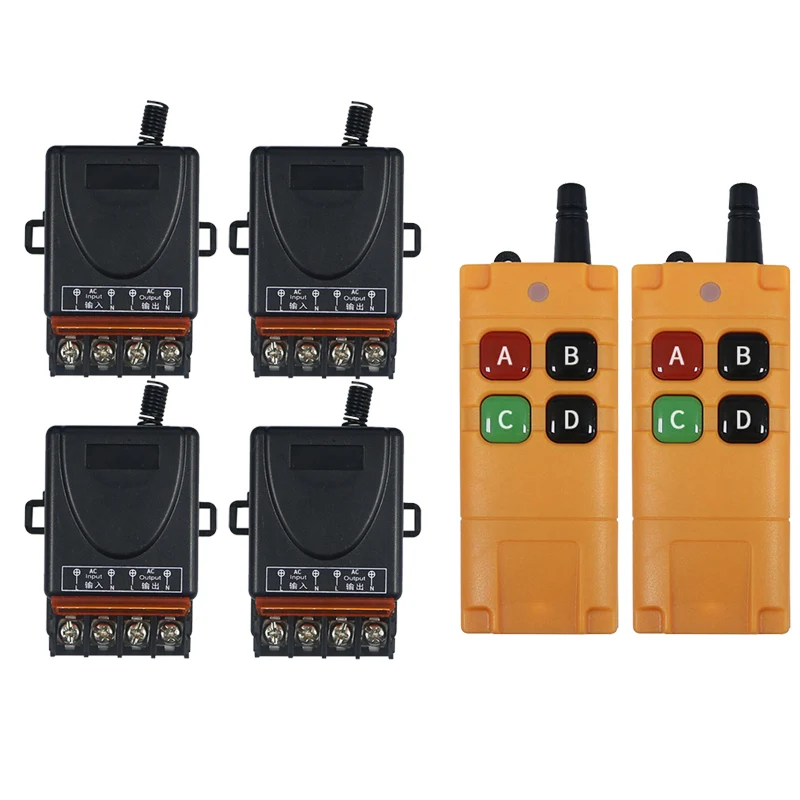 433MHz Universal Wireless Remote Control AC220V 110V 1CH Relay Radio controller Receiver Module RF Switch & Gate Garage opener