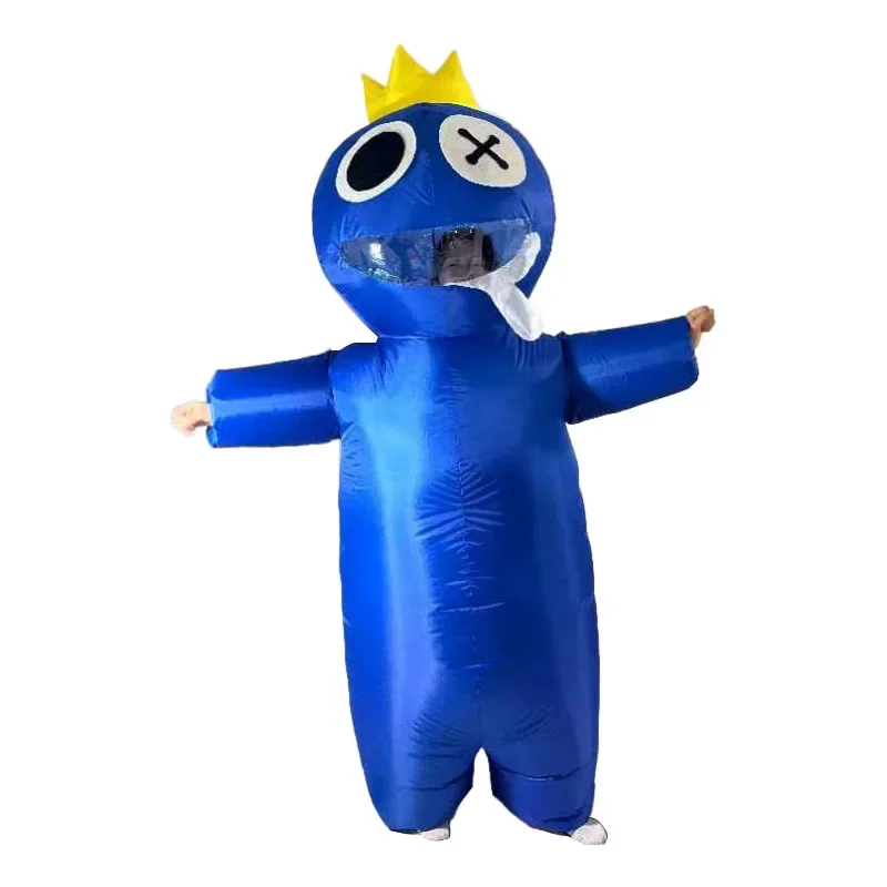 

Game Rainbow Cosplay Blue Friend Monster Inflatable Jumpsuit Full Set Costumes Halloween adult