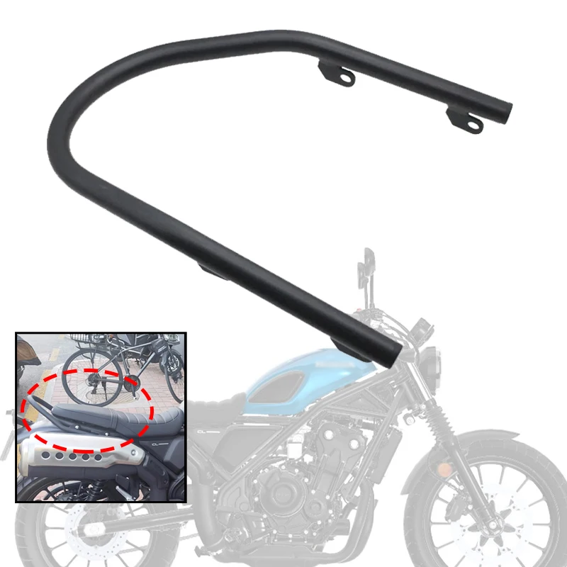 

Motorcycle Accessories Rear Passenger Seat Armrest Fit For Honda CL300 CL500 CL 300 500 2023-2024 Black Metals Seat Armrest
