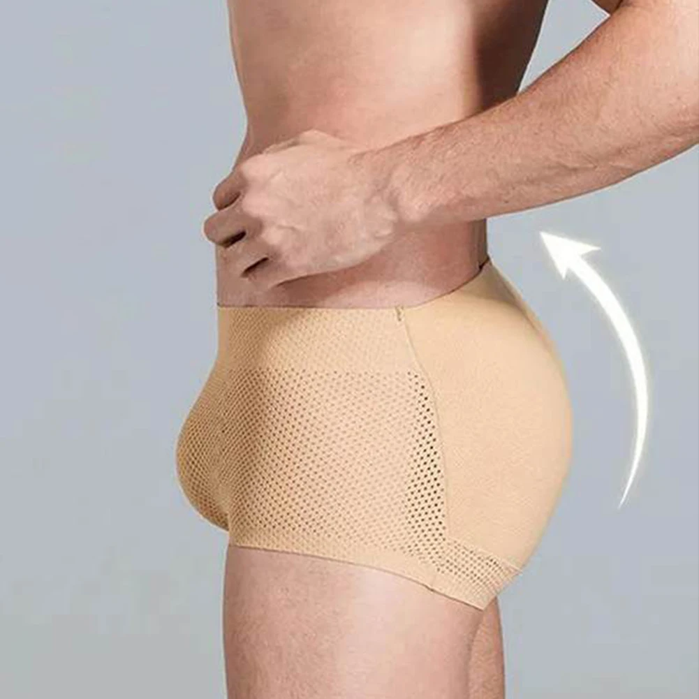 For Men Trunks Briefs Enhancer Padded Boxer Shapewear Skinny Panty Trunks Widely Applicable High Quality Affordable